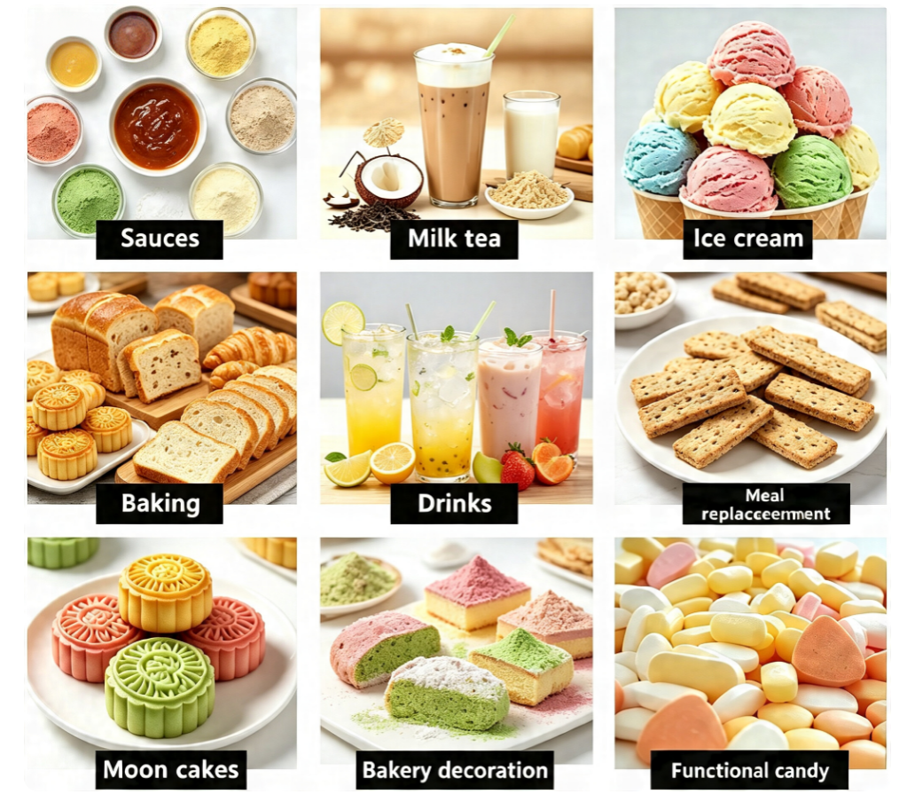 Applications of fruit and vegetable powders