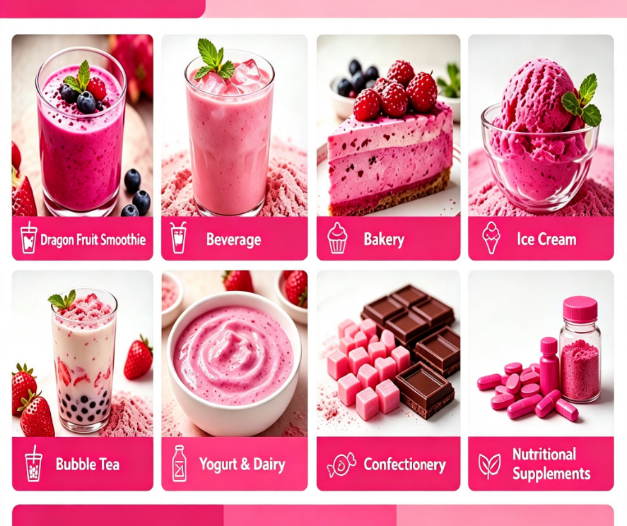 Freeze-Dried Dragon Fruit Powder