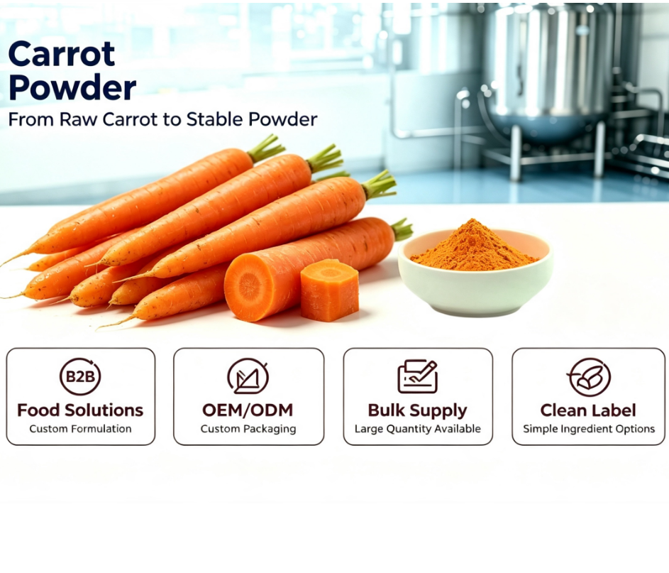 Vacuum-Dried Carrot Powder