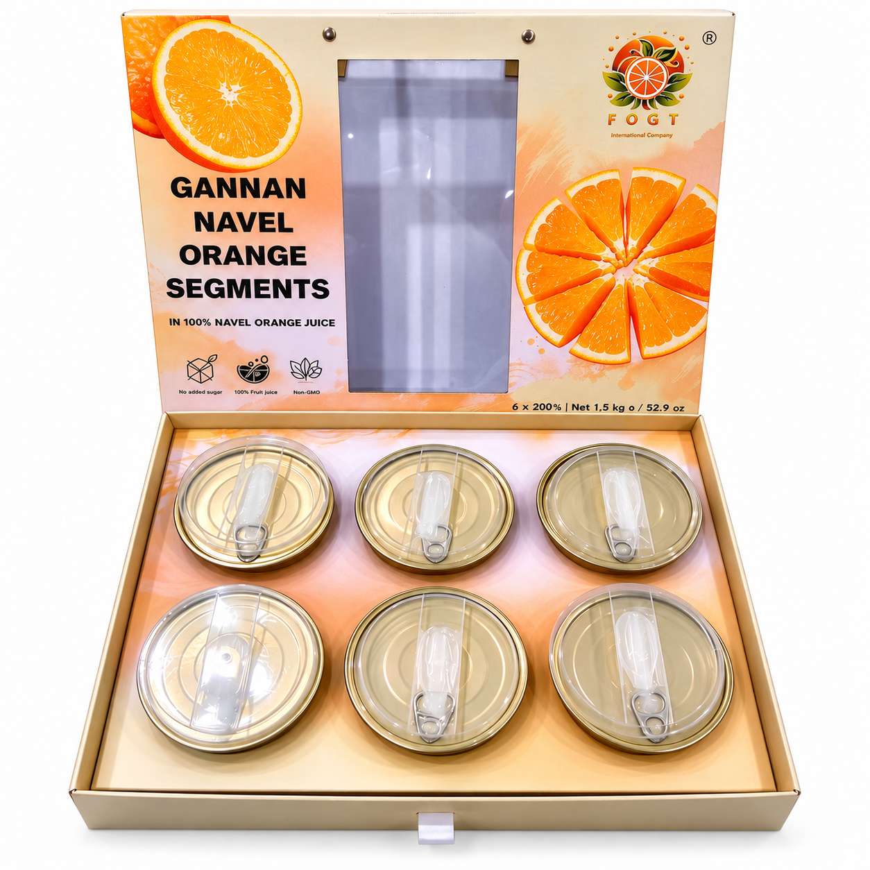Orange Fruit Cans 